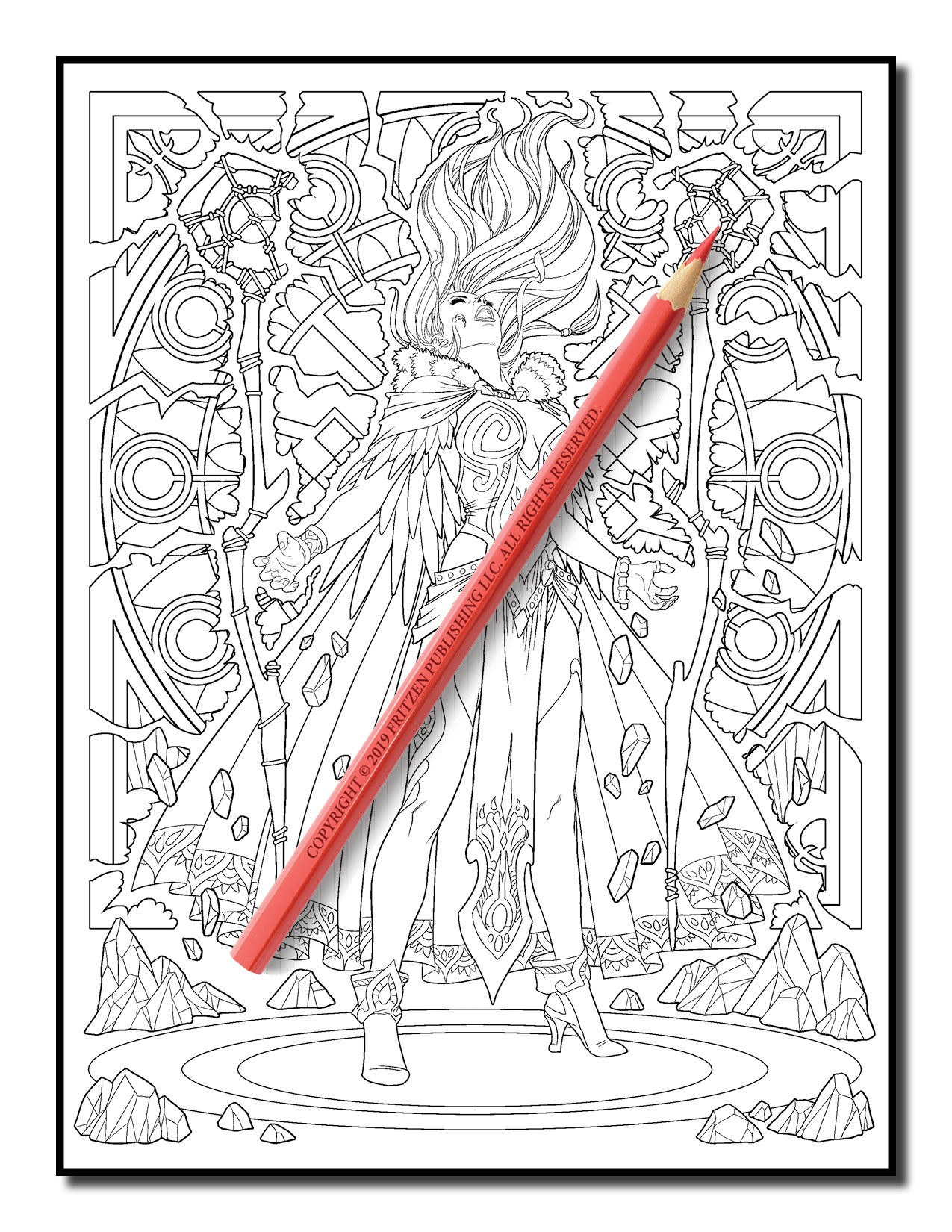 Art Nouveau Fantasy Coloring Book by Jade Summer