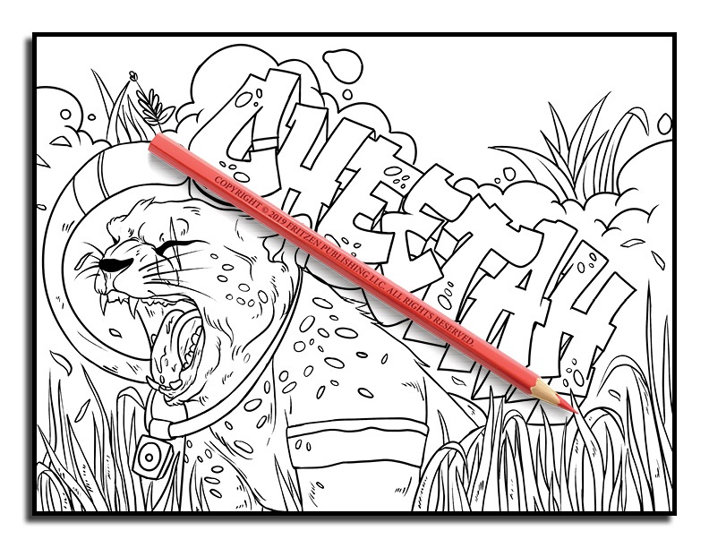 Graffiti Animals Coloring Book by Jade Summer