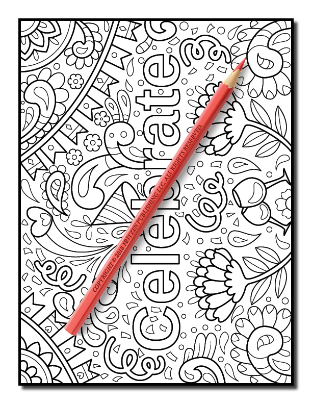 Inspirational Words Coloring Book | Inspirational Word Pages for Adults