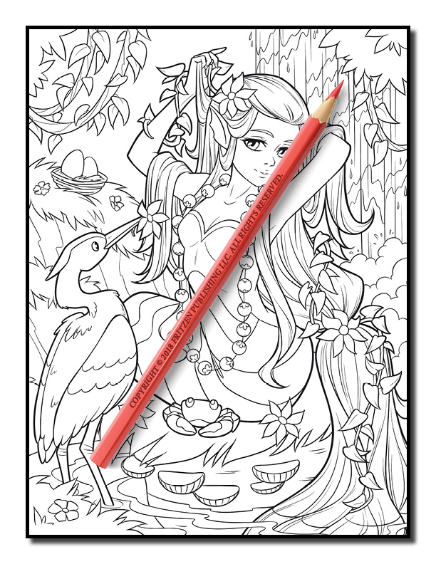 Download Mermaid Coloring Book | Free Mermaid Pages for Adults | PDF