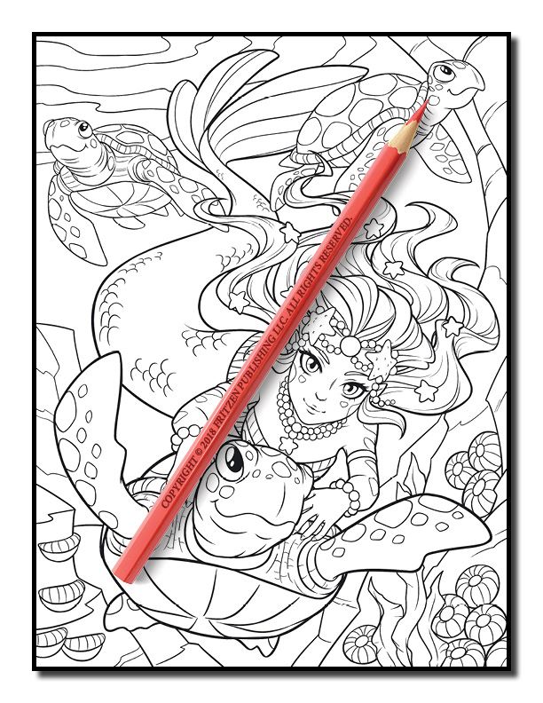 Download Mermaid Coloring Book | Free Mermaid Pages for Adults | PDF