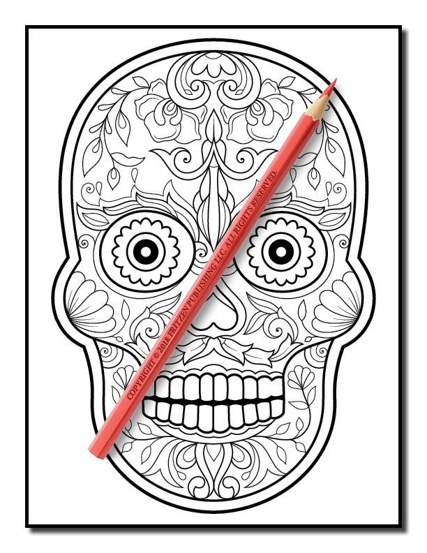 Download Sugar Skull Coloring Book | Sugar Skull Coloring Pages for ...