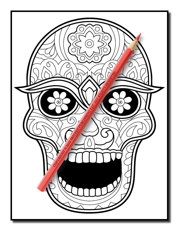 Sugar Skull Coloring Book Sugar Skull Coloring Pages for