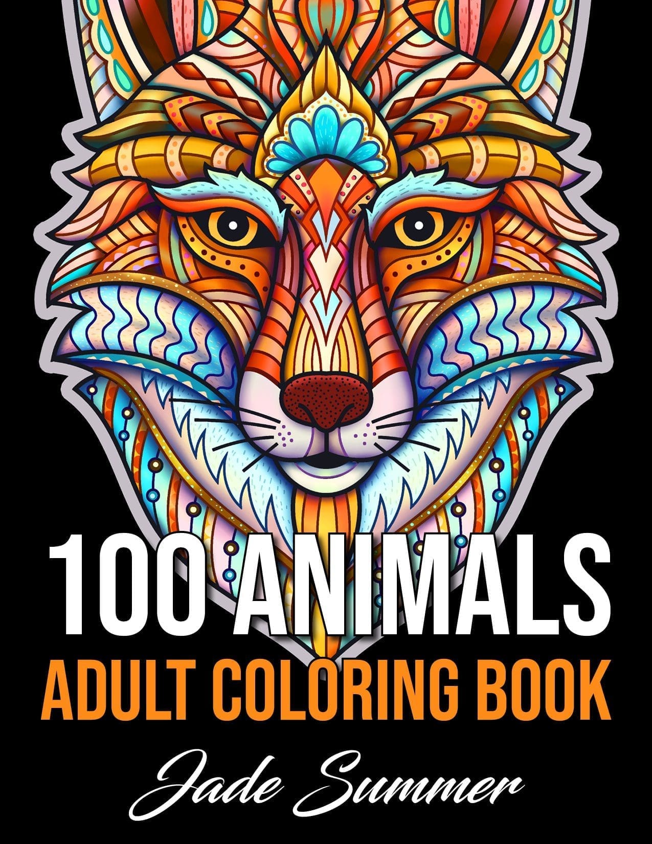 Coloring Books for Adults Relaxation 18 animals + 44 mondalas (Paperback)