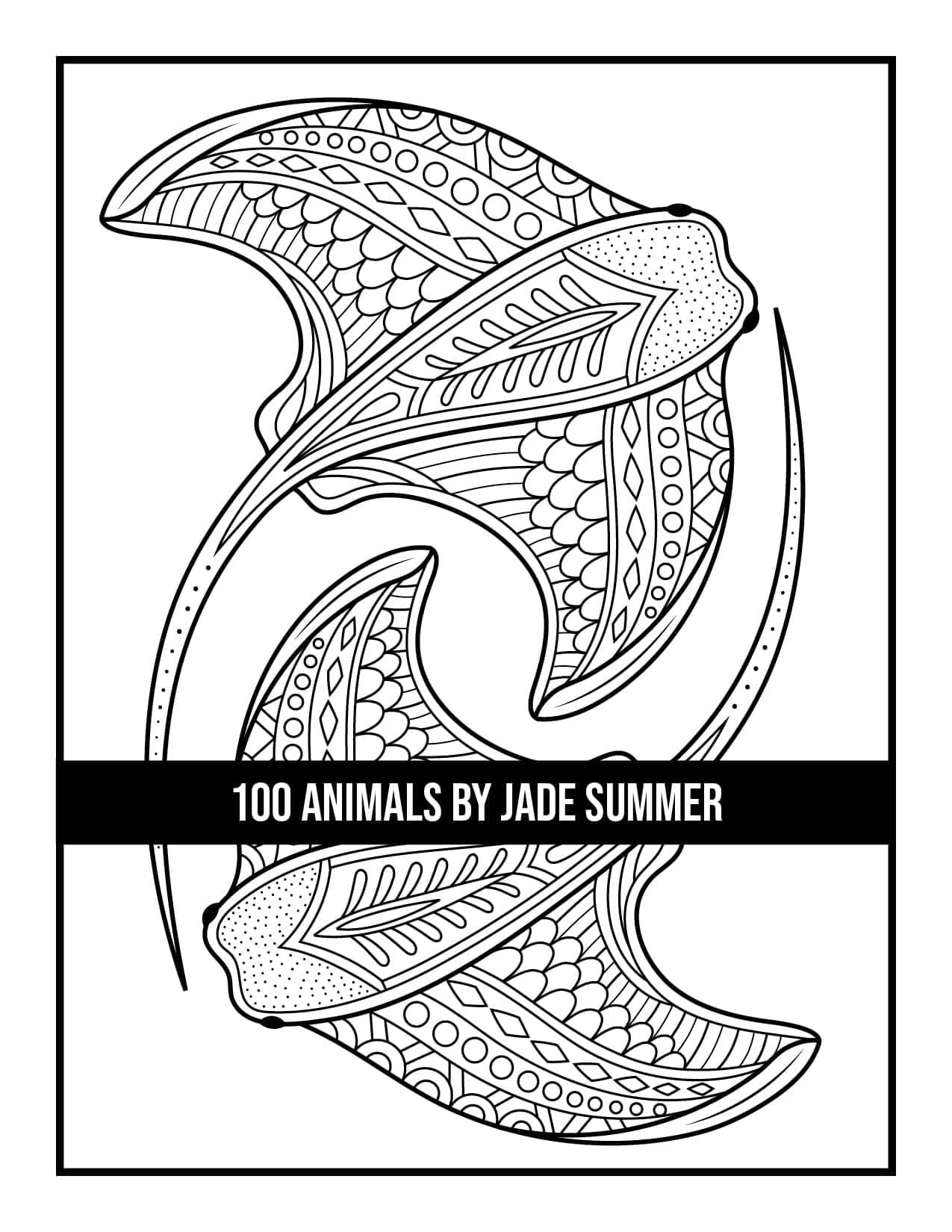 100 Animals Coloring Book | Jade Summer