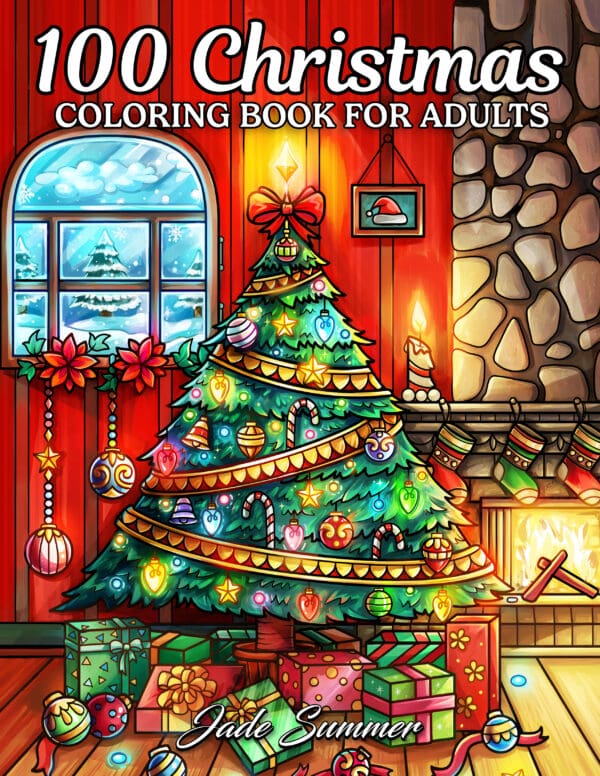 100 Christmas Coloring Book