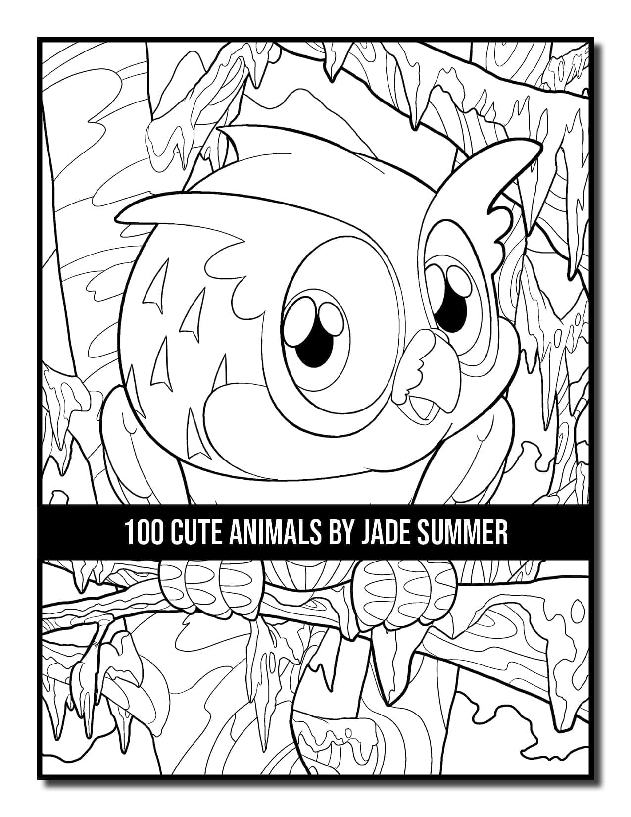 100 Cute Animals Coloring Book – Jade Summer