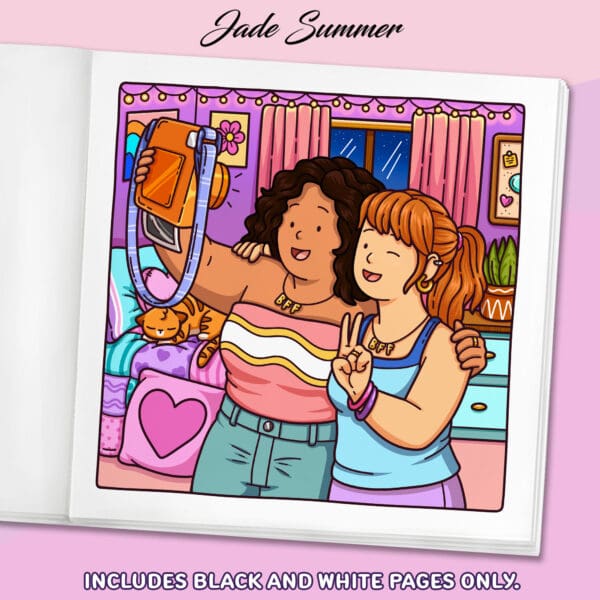 Curvy Cuties Coloring Book - Image 4