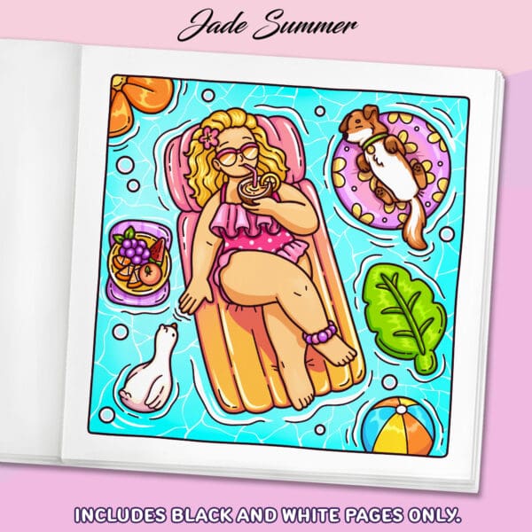 Curvy Cuties Coloring Book - Image 2