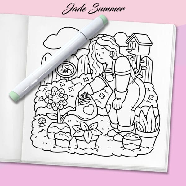 Curvy Cuties Coloring Book - Image 7