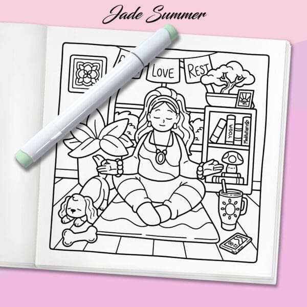Curvy Cuties Coloring Book - Image 6