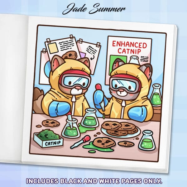 Cat Crimes Coloring Book - Image 4
