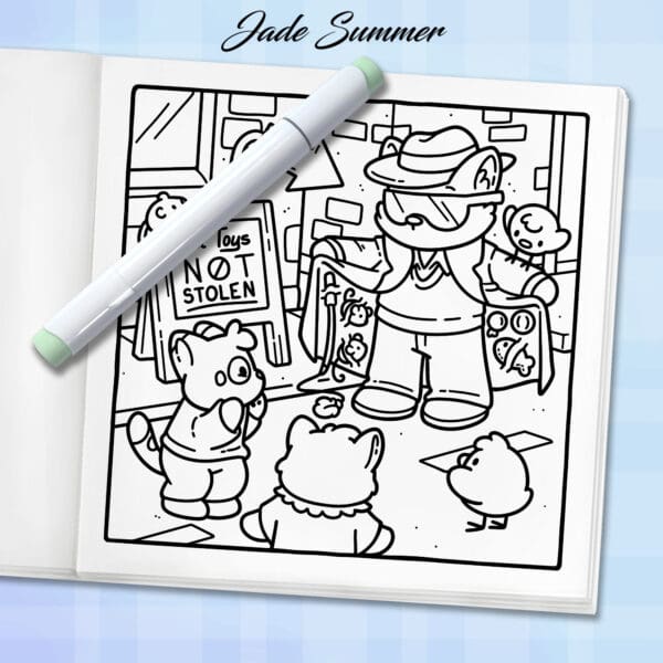 Cat Crimes Coloring Book - Image 6