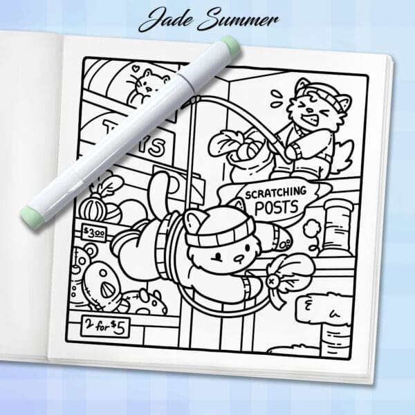 Cat Crimes Coloring Book - Image 7