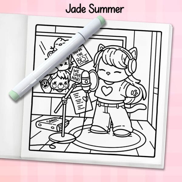 Cozy K-Pop Coloring Book - Image 6