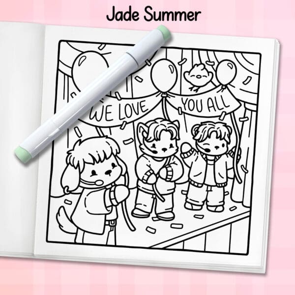Cozy K-Pop Coloring Book - Image 9