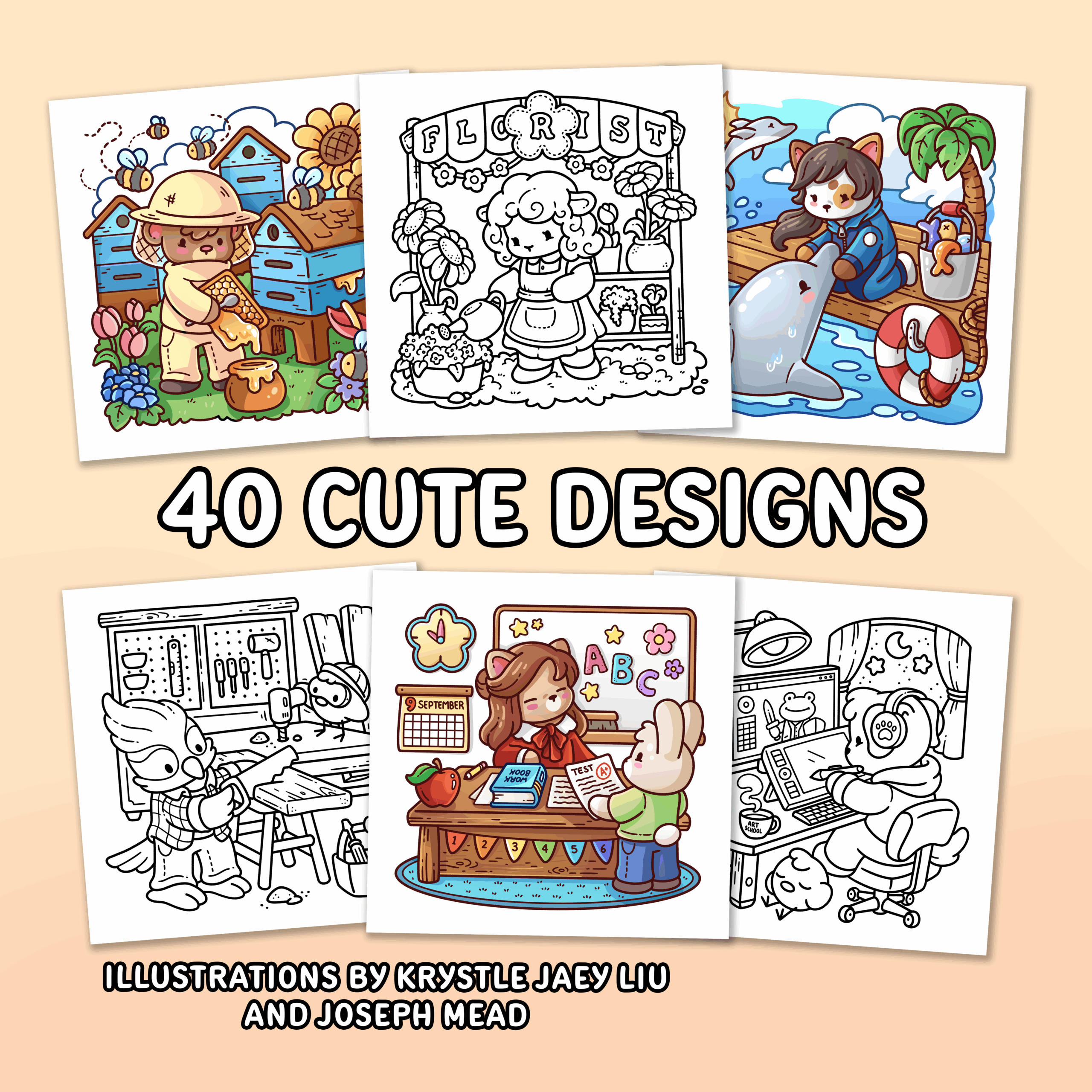 Cozy Jobs Coloring Book - Image 8