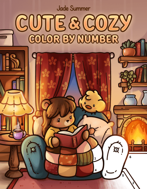 Cute & Cozy Color by Number