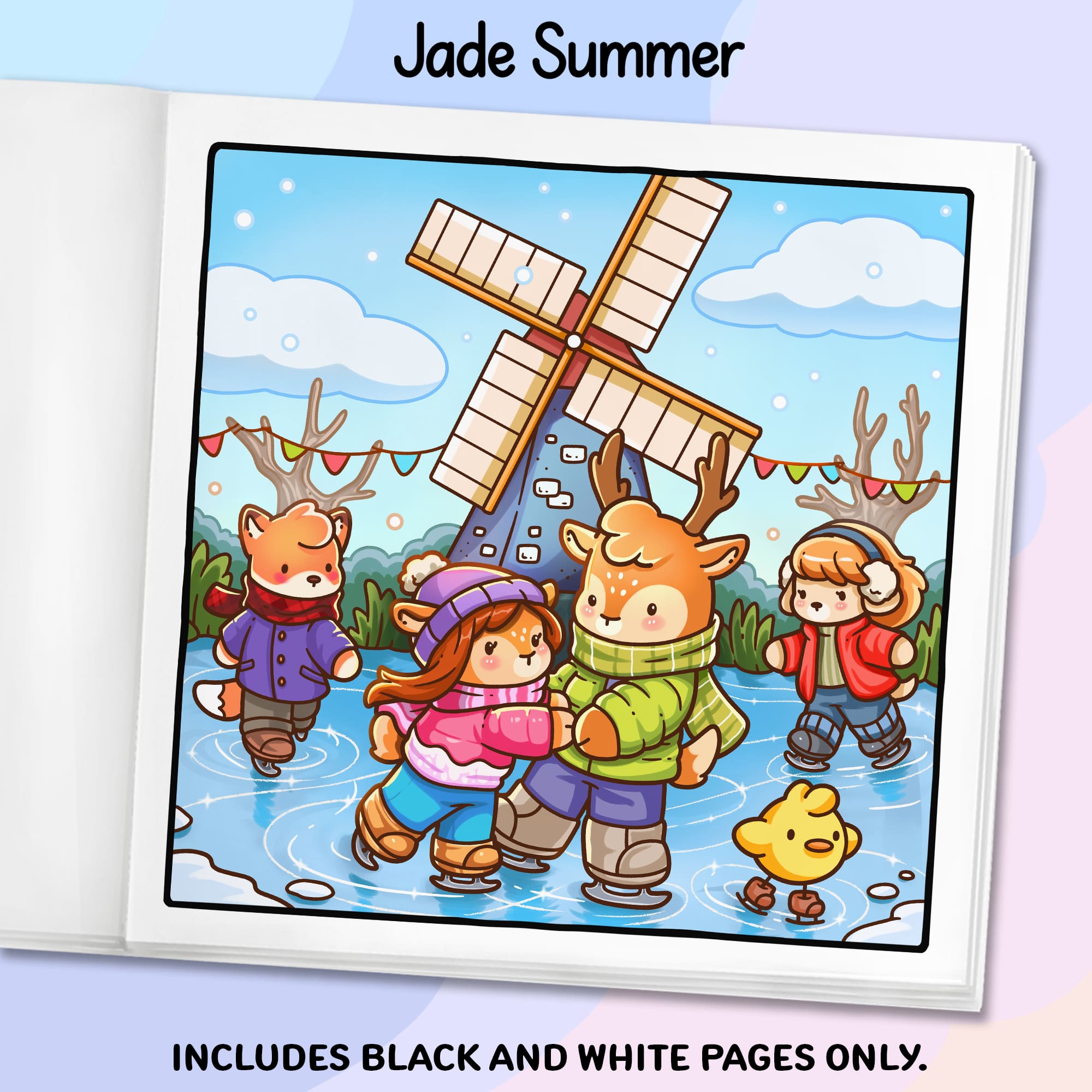 Cozy Belgium and Holland Coloring Book - Image 3