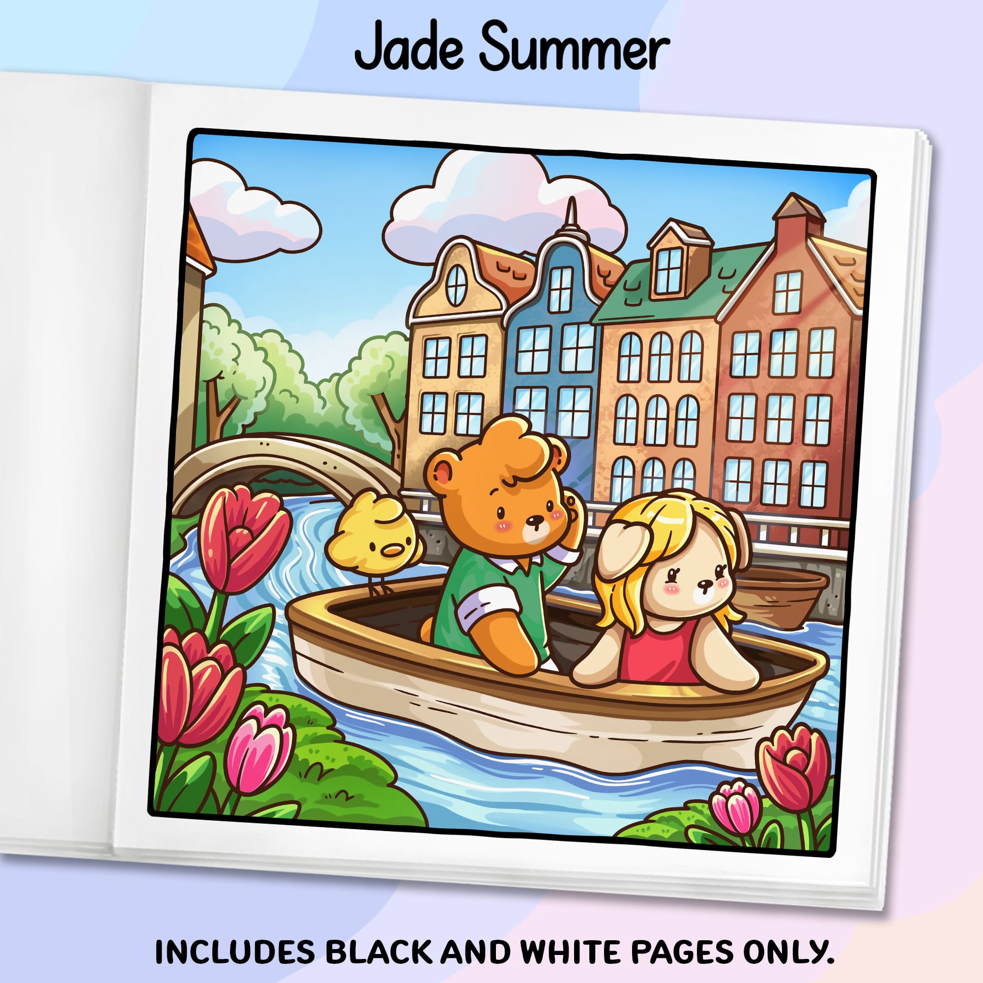 Cozy Belgium and Holland Coloring Book - Image 5