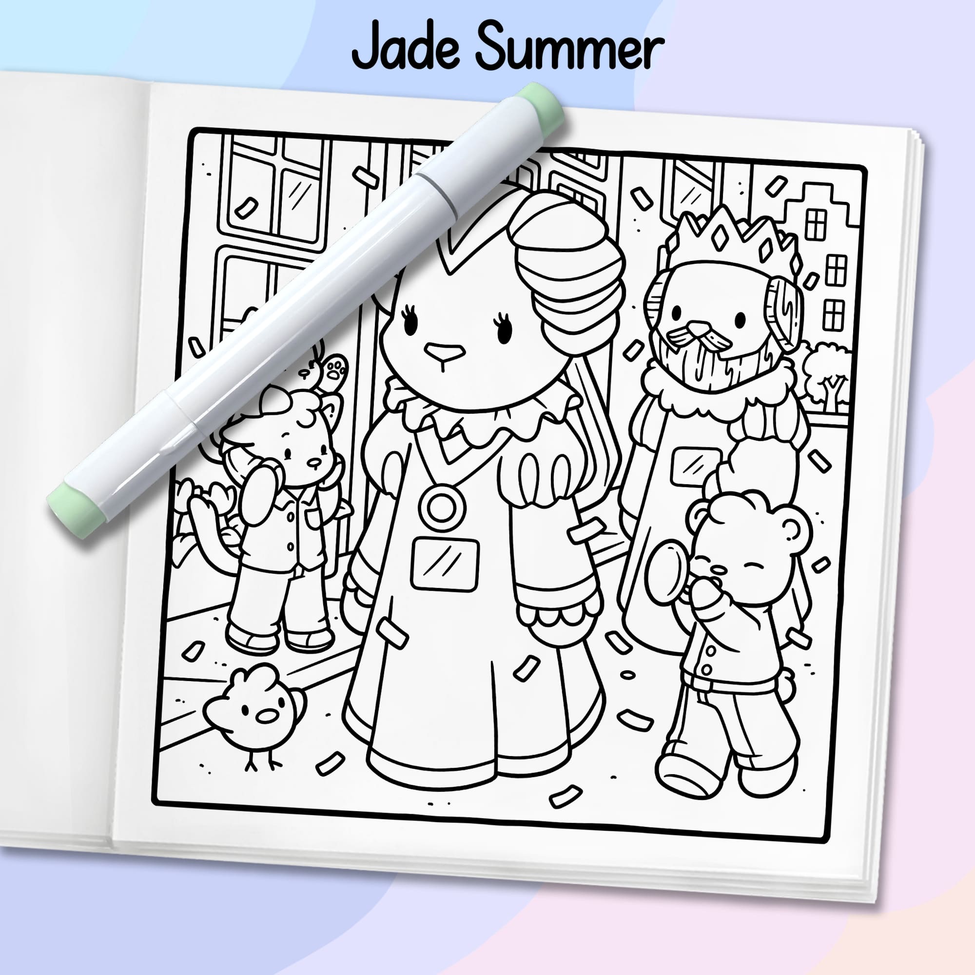 Cozy Belgium and Holland Coloring Book - Image 8
