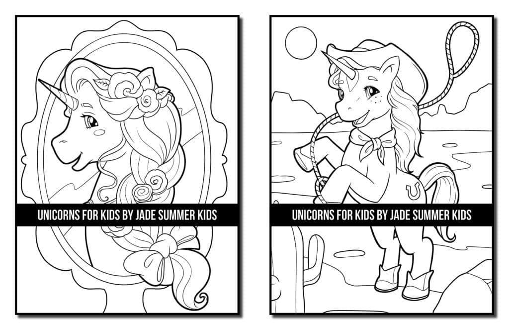 Unicorns for Kids Coloring Book (Digital Edition) - Jade Summer