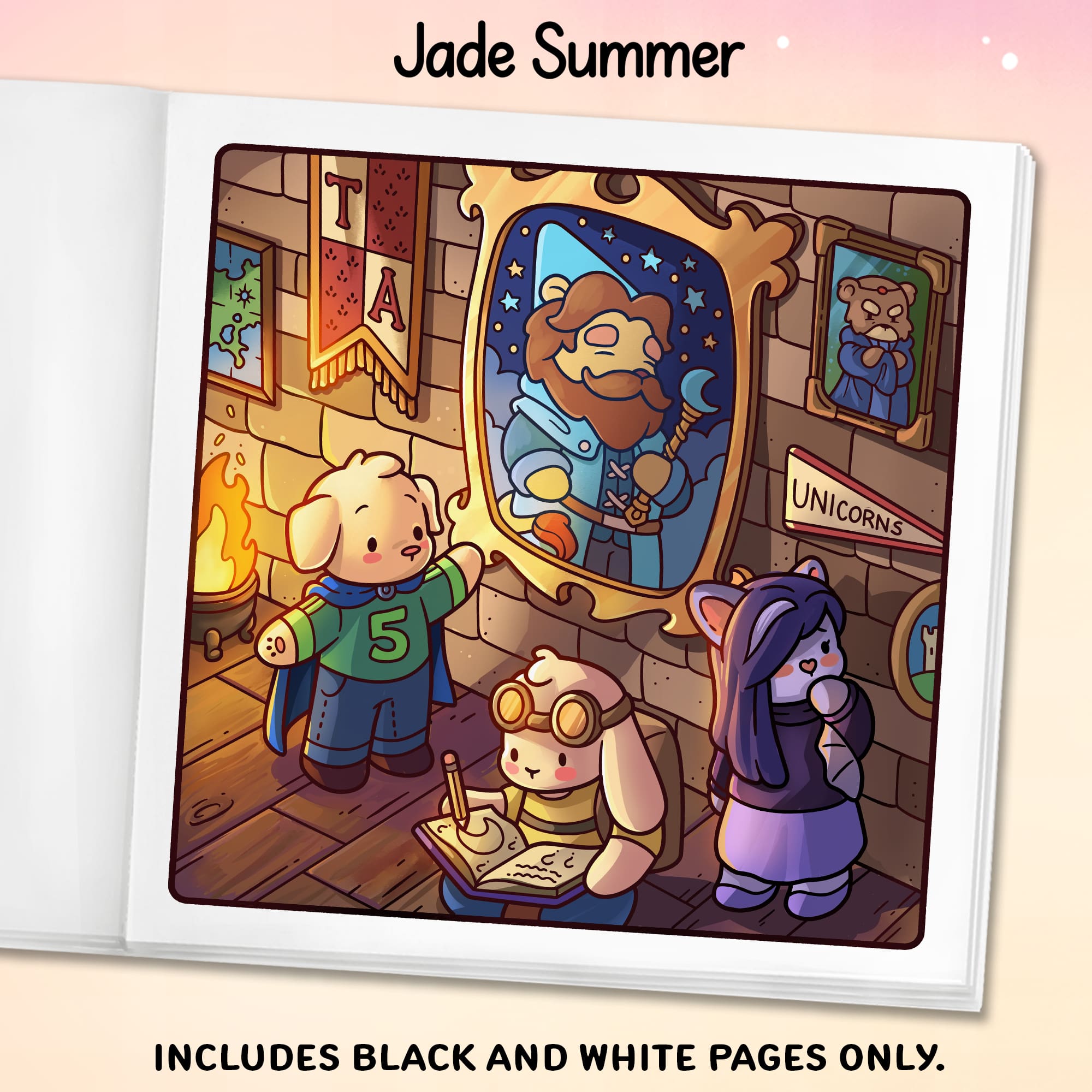 Magic Academy Coloring Book - Image 2
