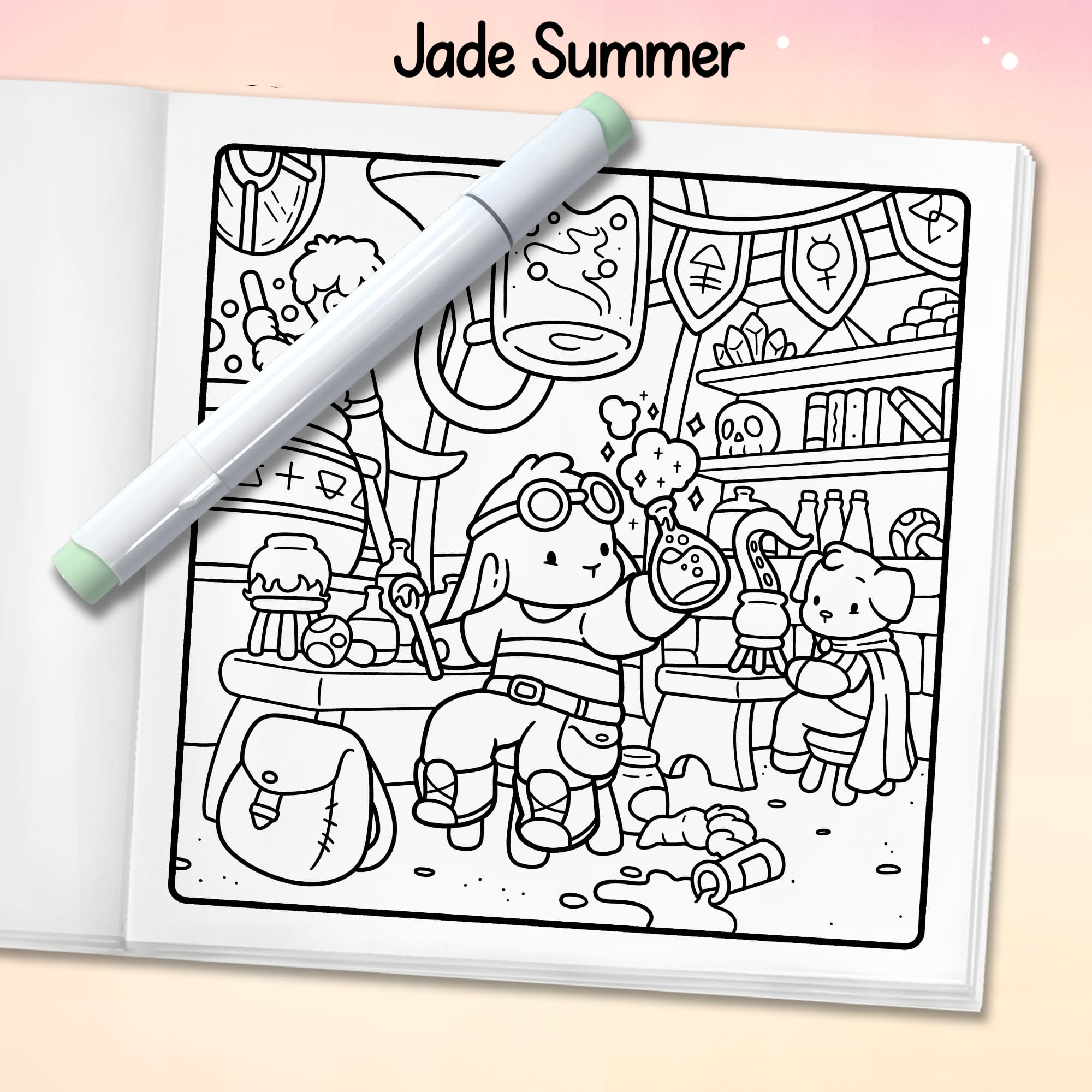 Magic Academy Coloring Book - Image 5