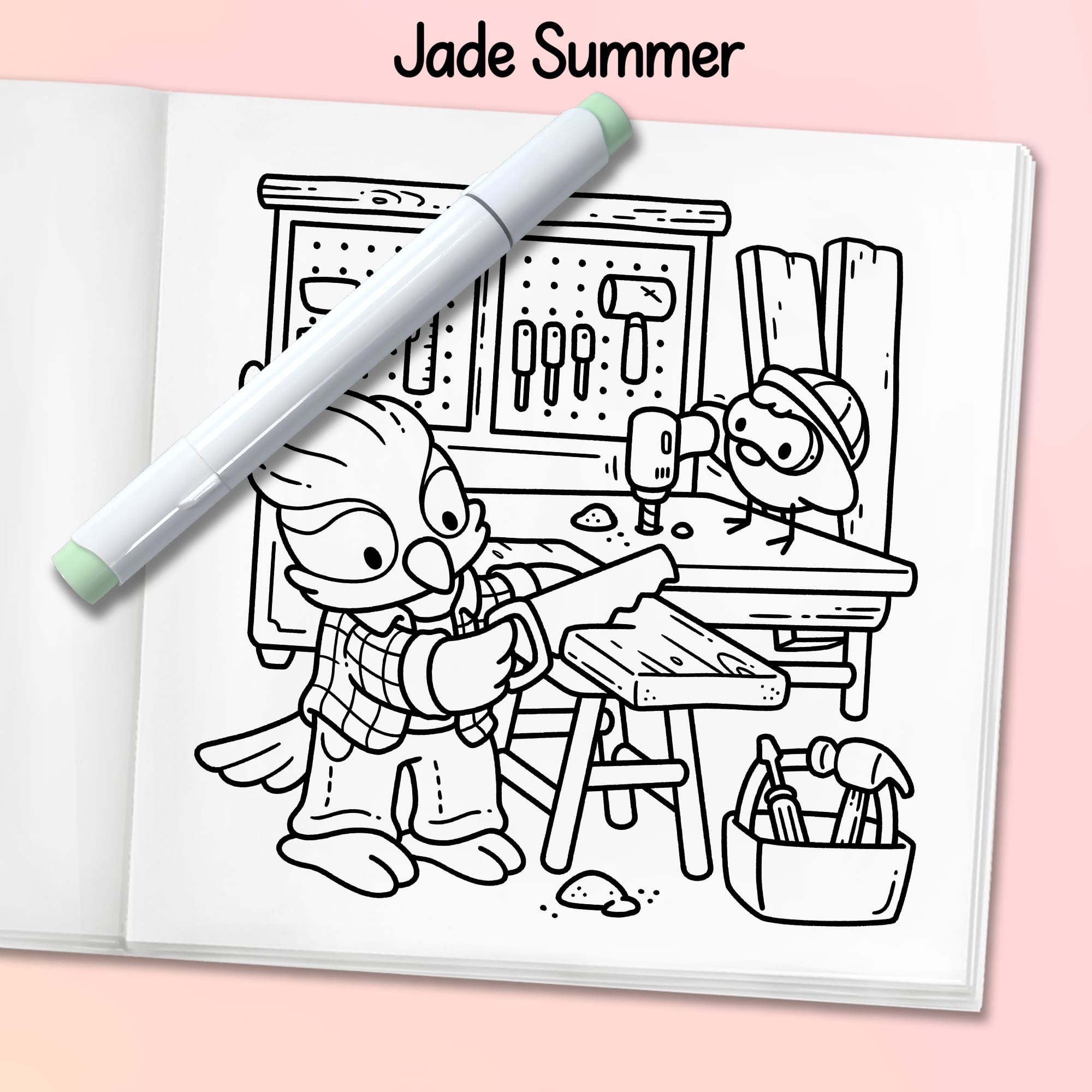 Cozy Jobs Coloring Book - Image 7