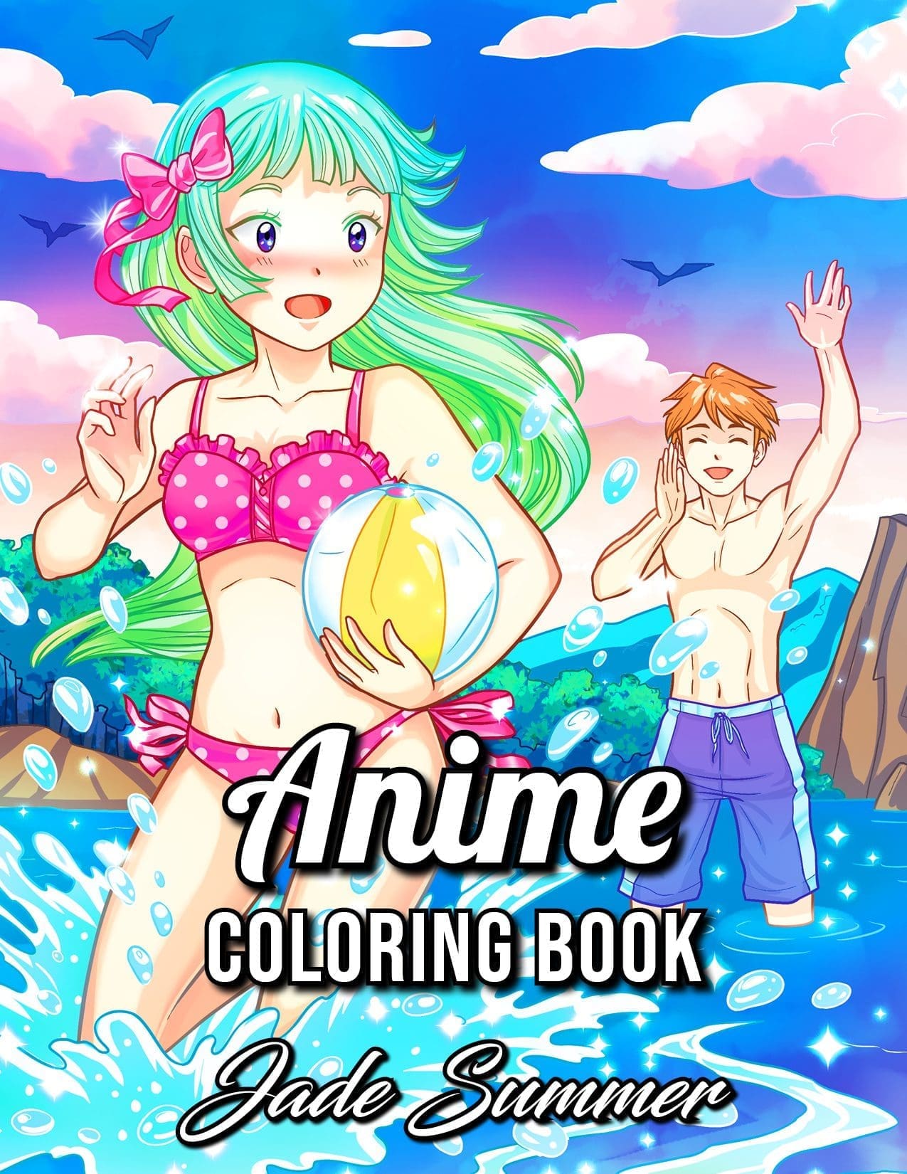 Design anime style coloring book pages by Atticisme  Fiverr