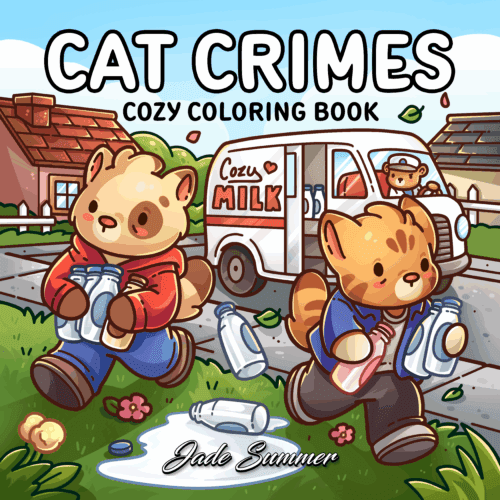 Cat Crimes Coloring Book