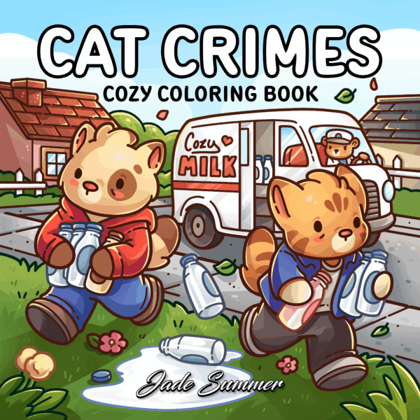 Cat Crimes Coloring Book