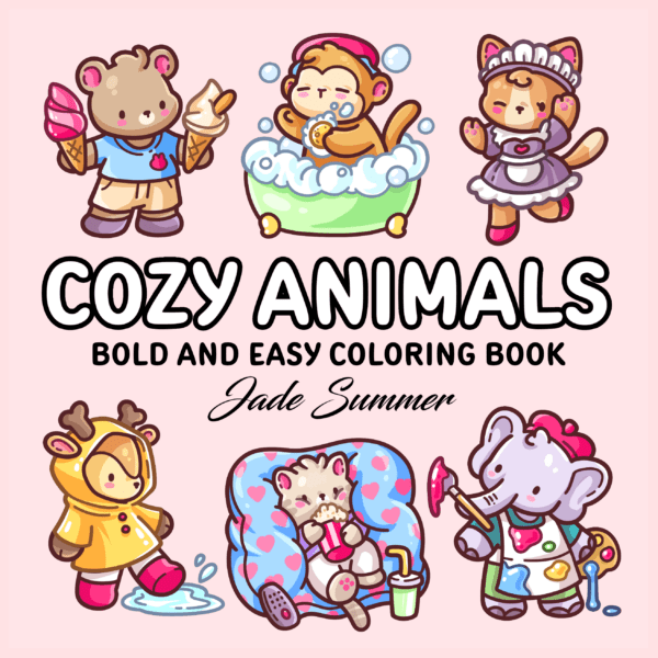 Cozy Animals Coloring Book