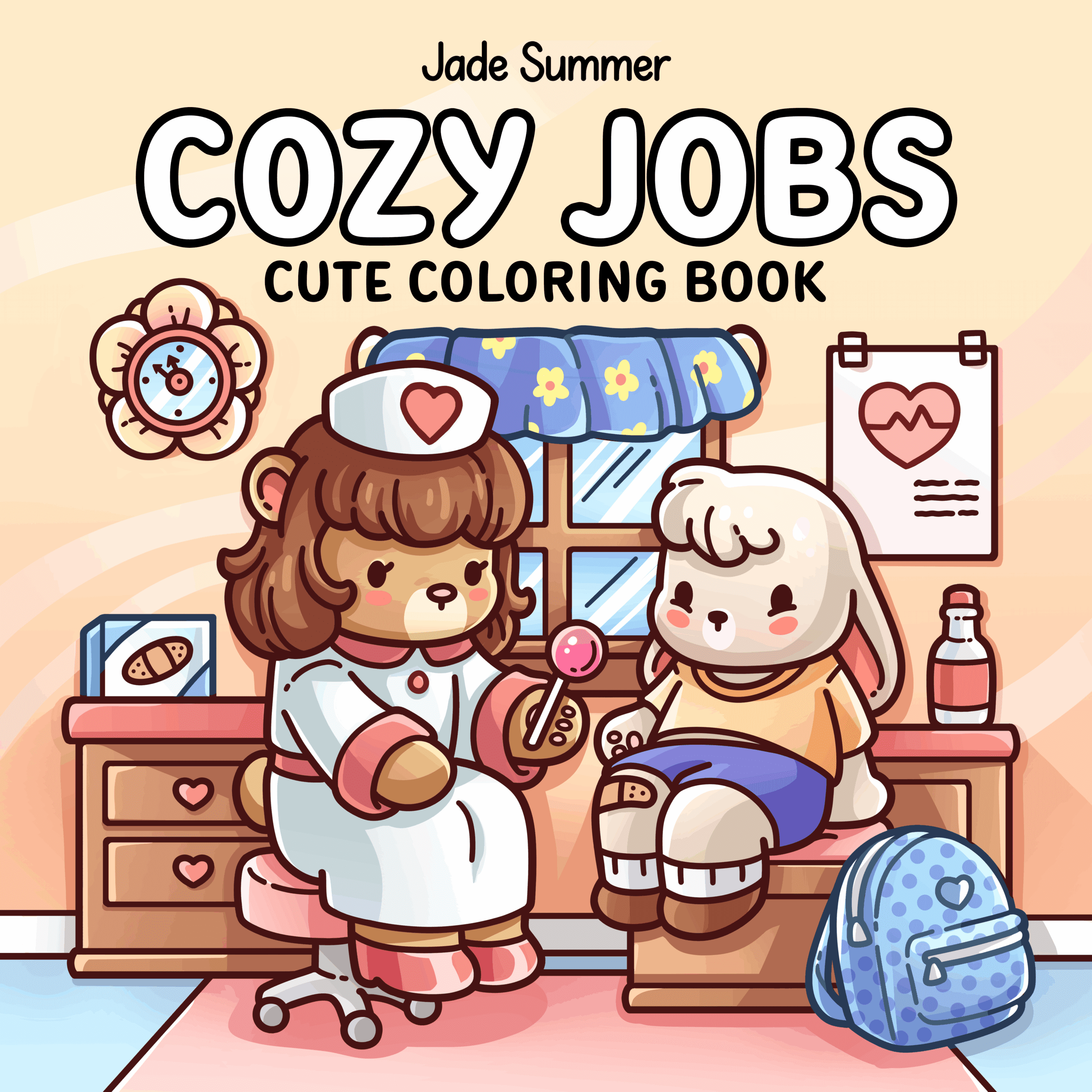 Cozy Jobs Coloring Book