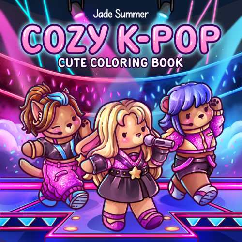 Cozy K-Pop Coloring Book