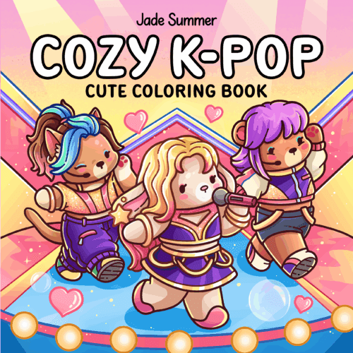 Cozy K-Pop Coloring Book