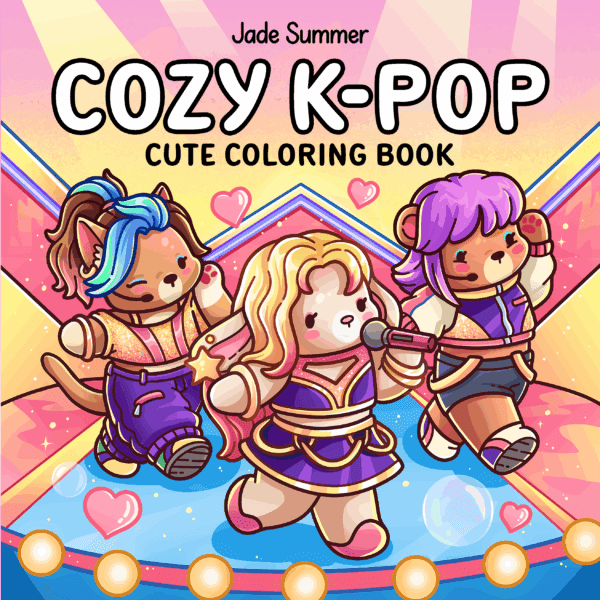 Cozy K-Pop Coloring Book