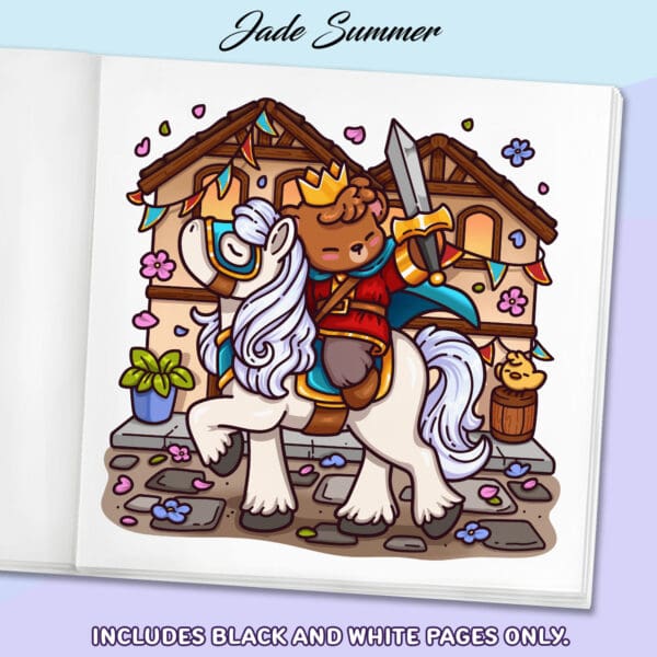 Cozy Kingdom Coloring Book - Image 3