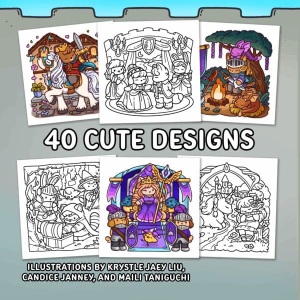 Cozy Kingdom Coloring Book - Image 8