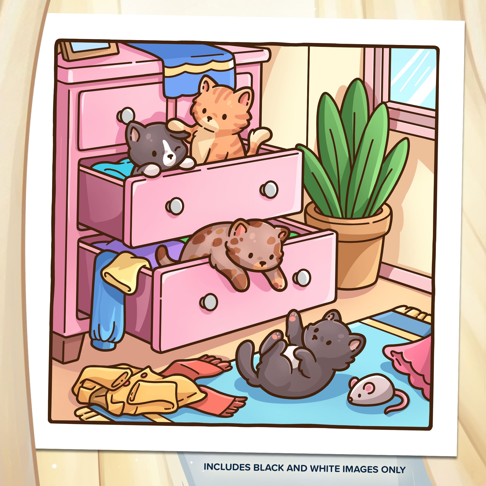 Cozy Kitties Coloring Book - Image 3