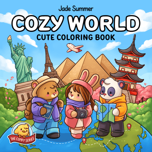 Cozy World Coloring Book