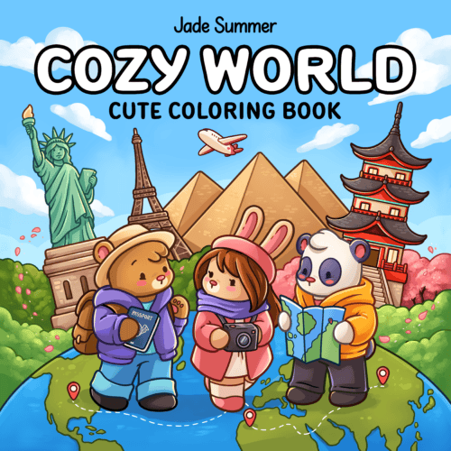 Cozy World Coloring Book