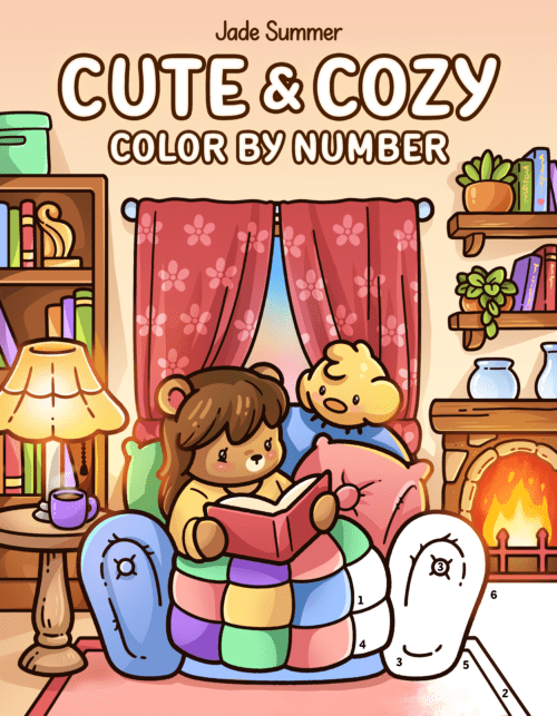 Cute & Cozy Color by Number