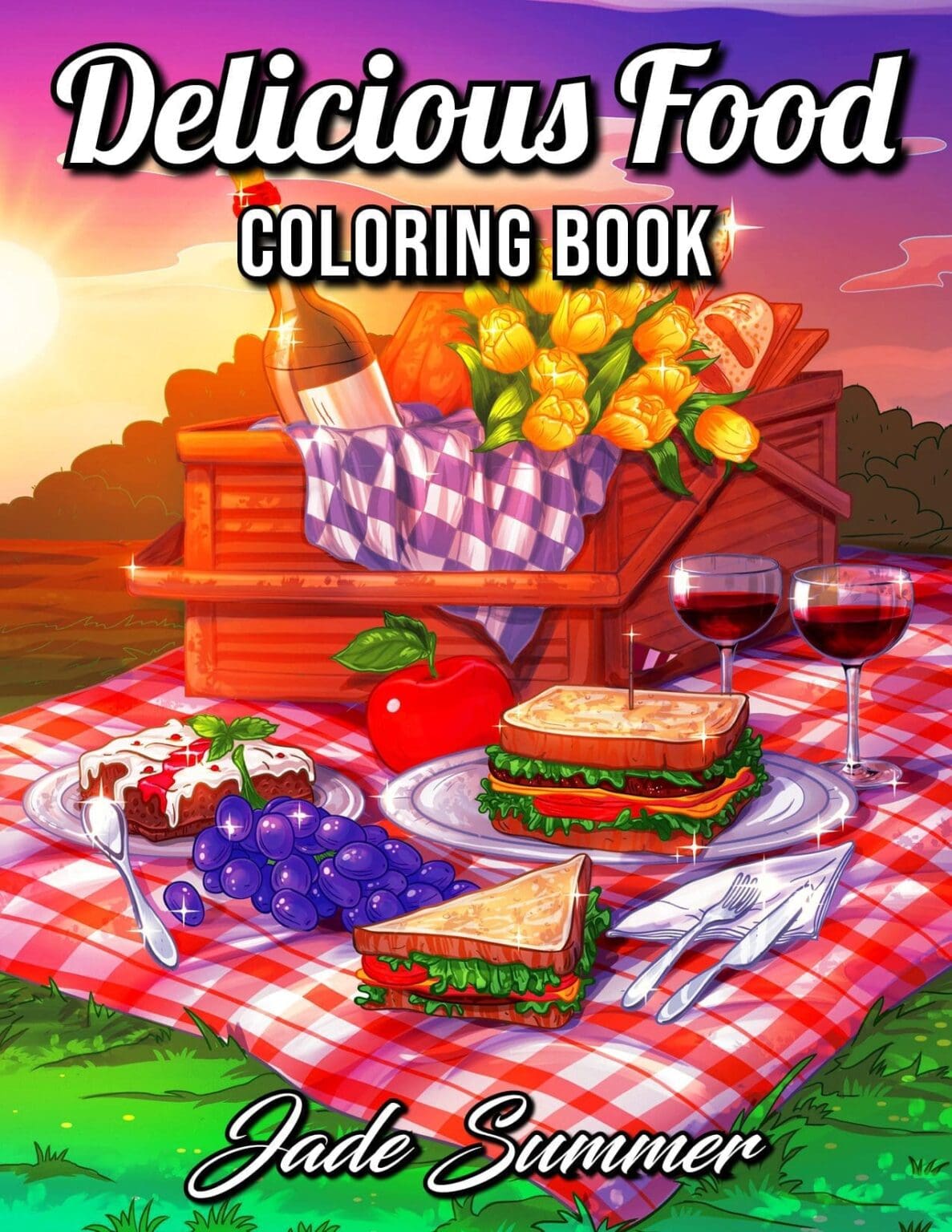 Delicious Food Coloring Book Jade Summer