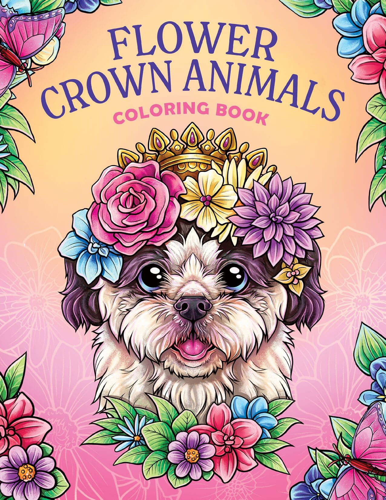 Royal Crowned Animals Coloring Book For Kids: Easy and Fun