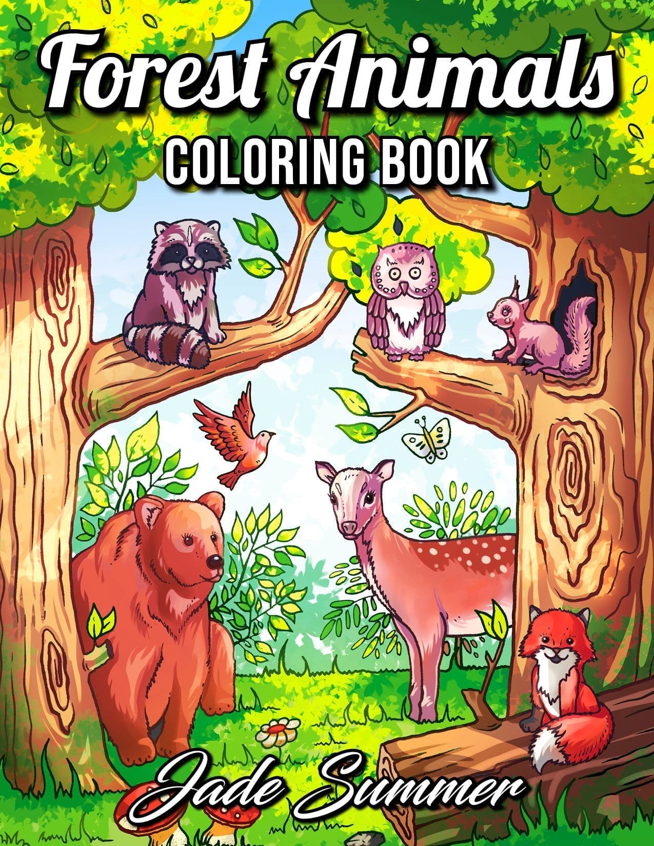 Forest Animals Coloring Book | Jade Summer