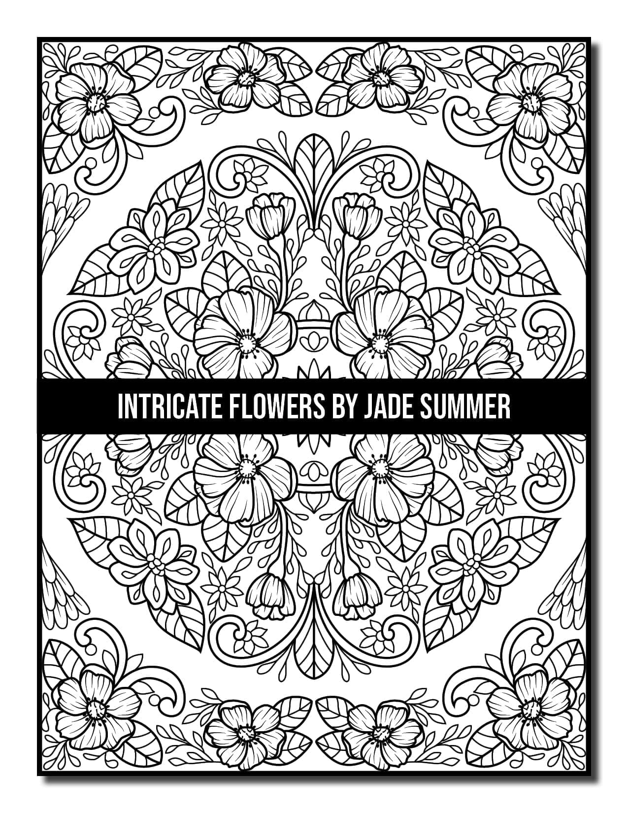 🌸Coloring in Intricate Flowers by Jade Summer🌸AEN Art Glitter Gel Pens🌸  