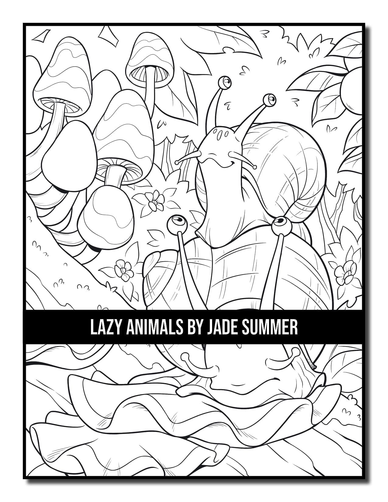Lazy Animals Coloring Book | Jade Summer