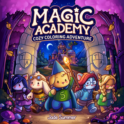 Magic Academy Coloring Book
