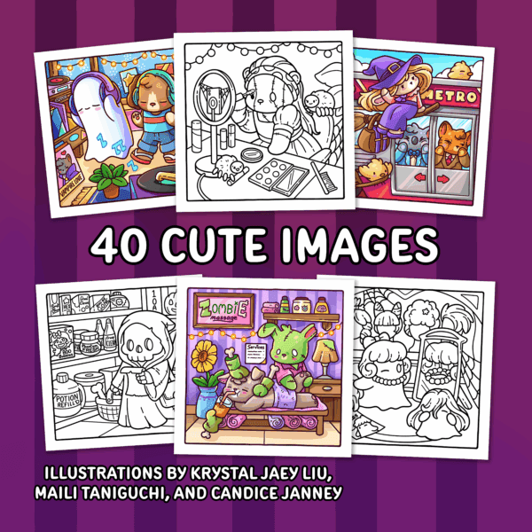 Spooky Life Coloring Book - Image 6